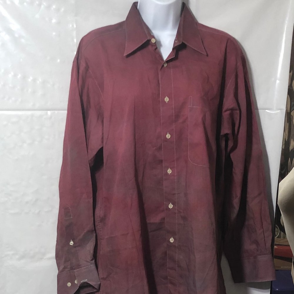 Upcycled Dress Shirt - Pierre Cardin Size 16" 32/33